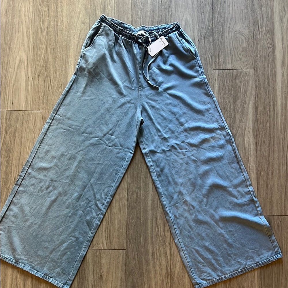 Sadie & Sage Blue Wide Leg Pants